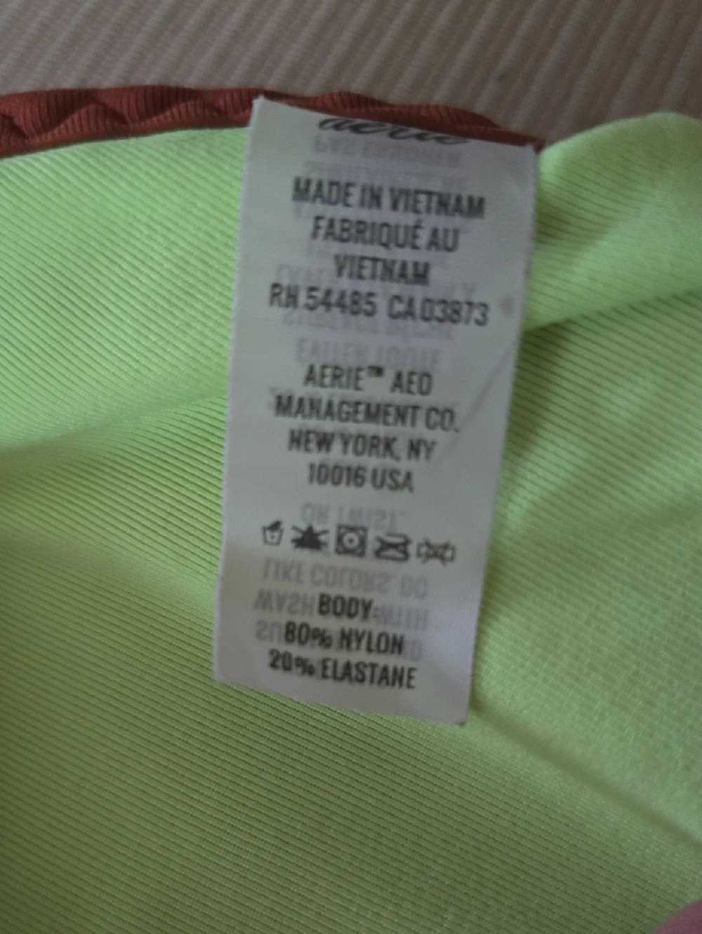 aerie Glowbug Triangle Bikini Top